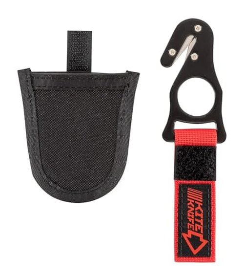 haihong Harnesses Kite Hook Safety-Knives Paragliding Skydiving with Pocket 2020 Red/Black sk16