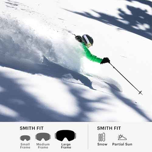 SMITH Reason OTG Snow Goggles ? Adult Ski & Snowboarding Goggles with Carbonic-X Lens & 100% UV Protection ? for Men & Women