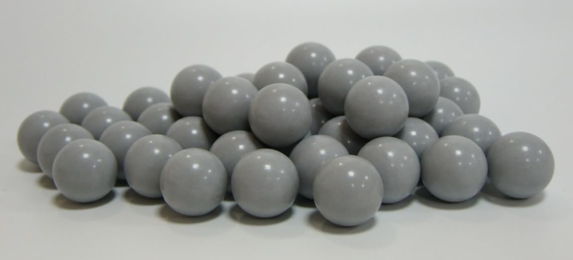 MoFaQiu 68 Cal Kinetic Projectiles, no Parting line Burr, Mirror polishing,for Training,Paintball Pepper Practice Ball，Can be reused Kinetic Ball，Compatible All .68 Cal Pepper Ball launchers