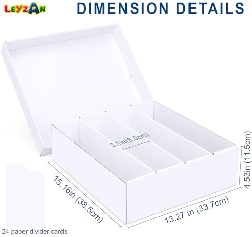 Leyzan 1-Pack Trading Card Storage Box for MTG Sports Cards - Large Capacity