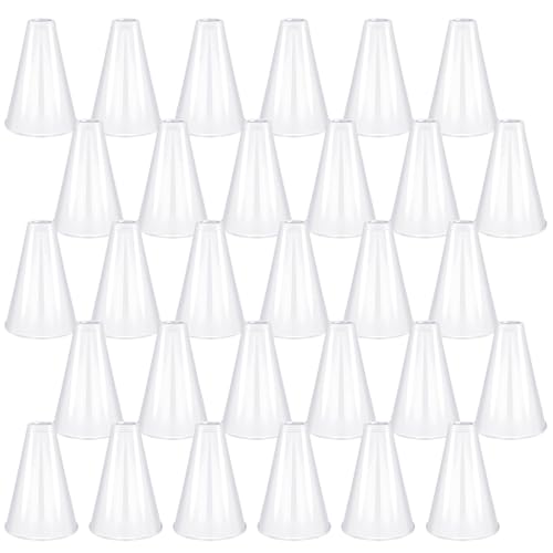 White Cheer Megaphone Set - 30 Plastic Party & Sports Favors, Outdoor Activities