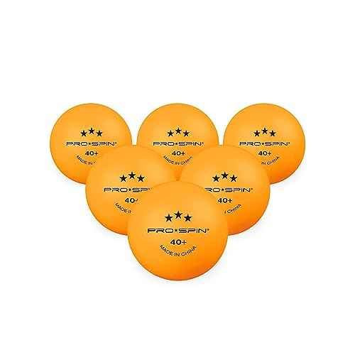 PRO SPIN Ping Pong Balls - 3-Star Premium Orange Table Tennis Balls | High-Performance 40+ ABS Professional Quality | Ultimate Durability for Indoor & Outdoor Ping Pong Tables