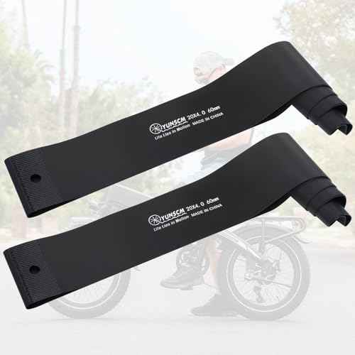 YunSCM 2-Pcs 20 x 4 Fat E-Bike Rim Strips Nylon Rim Tape Tire Liners Compatible with 20x4.0 E-Bike Electric Bike, Mountian Bicycle Bike Fat Tires