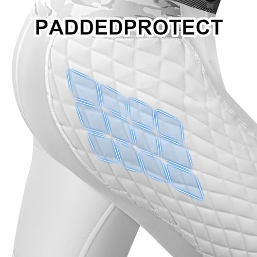 Youth Compression Shorts with Protective Cup for Baseball, Football, Lacrosse