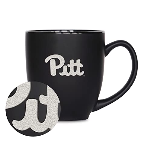 NCAA Pittsburgh Panthers 16oz Laser Engraved Bistro Mug - Unisex Fan Gift