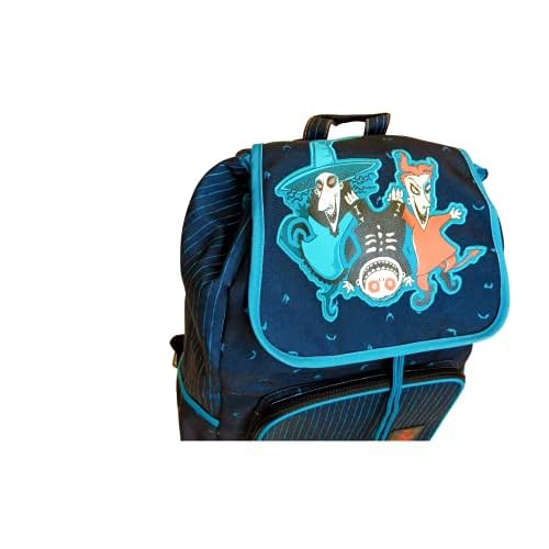 Loungefly Nightmare Before Christmas Boogie's Boys - Lock, Shock and Barrel Canvas Slouch Backpack