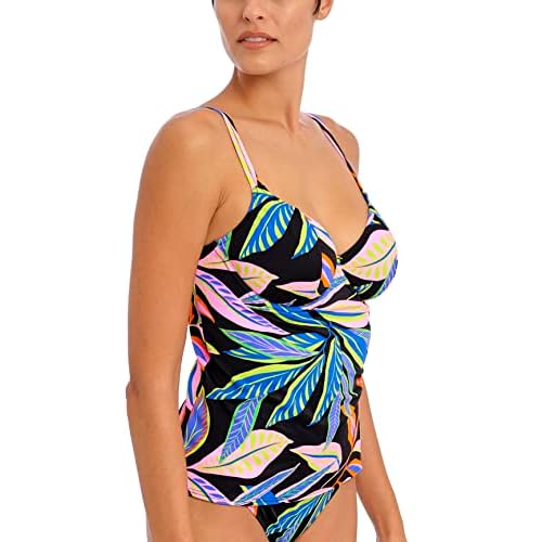 Freya Womens Desert Disco Underwire Plunge Tankini Top