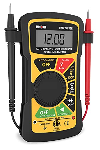 Digital Multimeter UL Certified Hands-Free Automotive & Household Testing