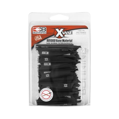 Bohning X Vane, 2.25" Hunting, 3D, Target Vane, Black, 100pk