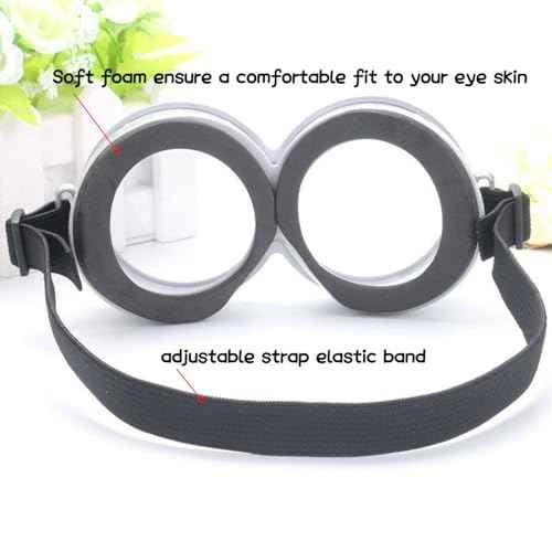 umbresen 3Pcs Halloween Yellow Costume Accessories, Goggles Glasses/Yellow Beanie/Gloves for Children Adults Men Women Cosplay Christmas Birthday Party School Show Set