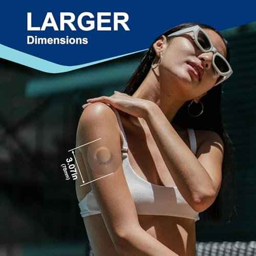 10 Pack Freestyle Adhesive Patches, Sensor Covers Intended for Freestyle Libre 2/3-Enlite-Medtronic Guardian, CGM Sensor Patches, No Glue in The Center, Long Fixation for Your Sensor(Tan)