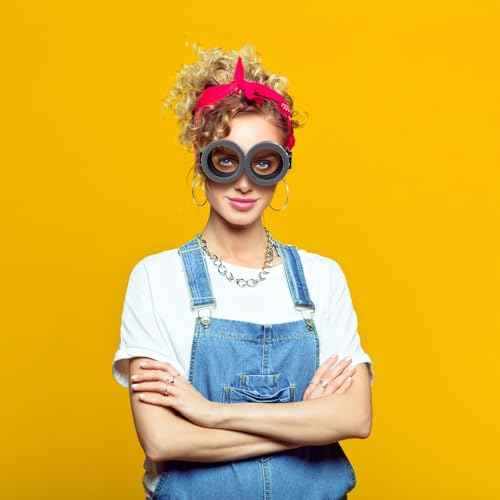 Steampunk Goggles Round Glasses Adult Cosplay Halloween Costume Accessories Props Party Supplies