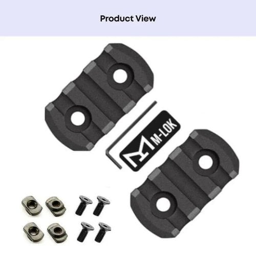 Gotical Multi Slots to Picatinny Rail Adapter 3 Slot Ploy Picatinny Rail Section Three Slots for Handguard 2 Pieces (Set of 6)