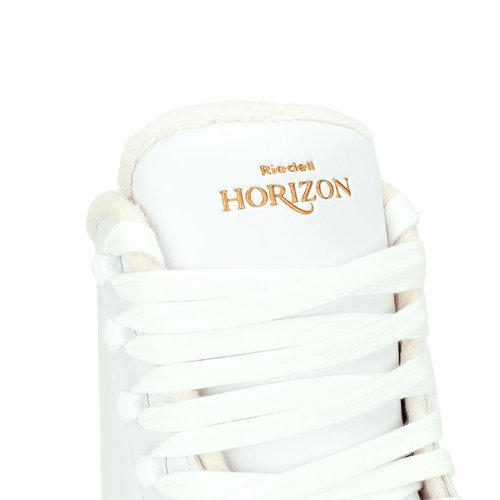 Riedell Horizon Adult Ice Skates - Recreational Figure Ice Skates with Stainless Steel Blade | White | Size 6
