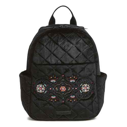 Vera Bradley Velvet Small Backpack, Winter Ornaments