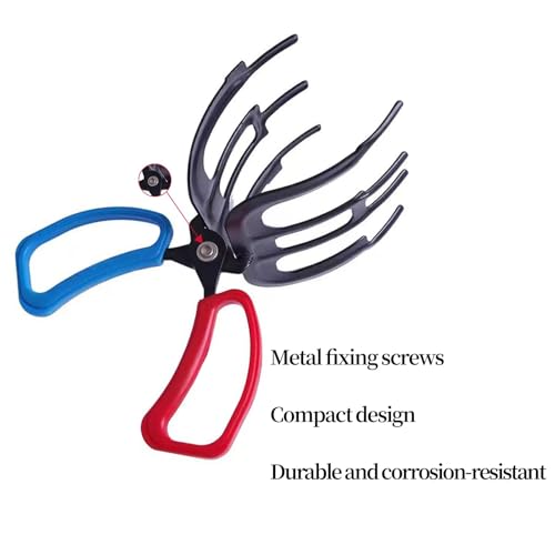 3 Claw Fish Gripper - Metal Fishing Pliers with Multi Teeth for Freshwater & Saltwater Fish - 2 Pack - Variation of 3 Claw 2 Pics