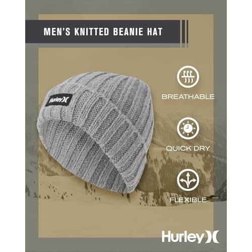 Hurley Men¡¯s Winter Hat ? Eagle Flats Cuffed Beanie