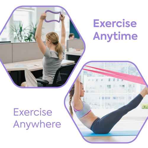 Home Pilates Essentials Kit for Women, Pilates Equipment Workout Set with Pilates Ball,Pilates Bands & Accessories, Pilates Ring Set for Beginners Home Workout with Guide