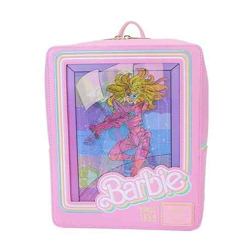 Loungefly Barbie 65th Anniv. Doll Box Triple Lenticular Mini Backpack | Barbie Accessories Standard