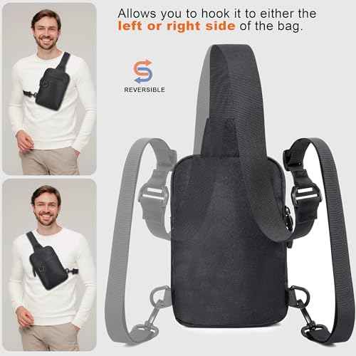 Small Sling Bag RFID Blocking Mini Crossbody Bag for Men and Women Travel Hiking Cross Body Bag