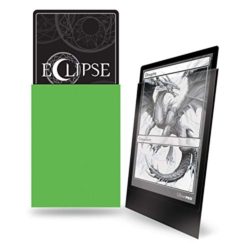 Ultra Pro Eclipse Matte Card Sleeves Lime Green 100 Pack - Standard Size