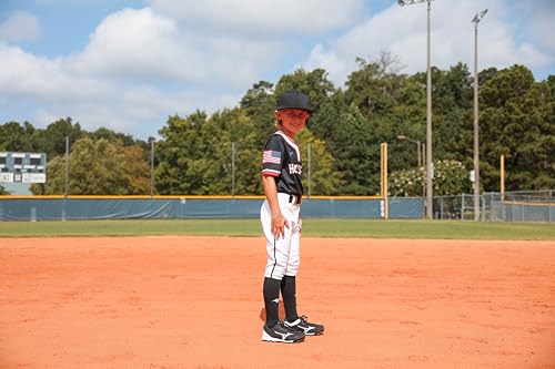 Youth Baseball Pants Large White Royal Piped Short Baseball Pants - Mizuno
