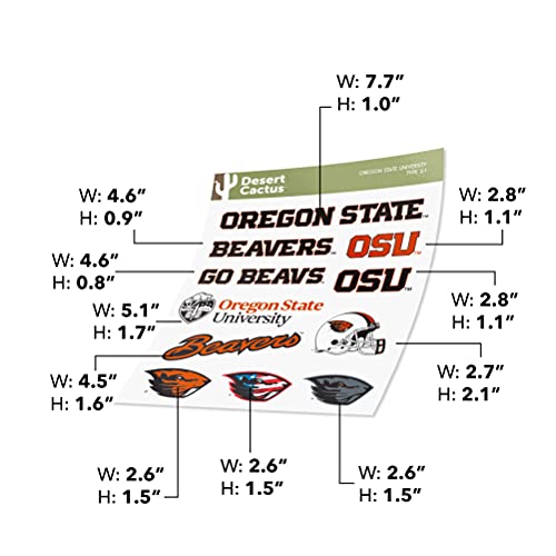 Oregon State Beavers Vinyl Sticker Decal - Campus Spirit for Laptops & Water Bottles