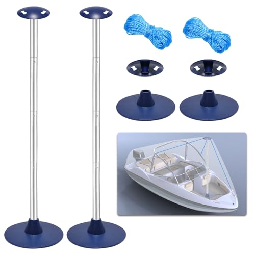 Boat Cover Support Poles Adjustable Water Pooling Prevention System - 2 Pack