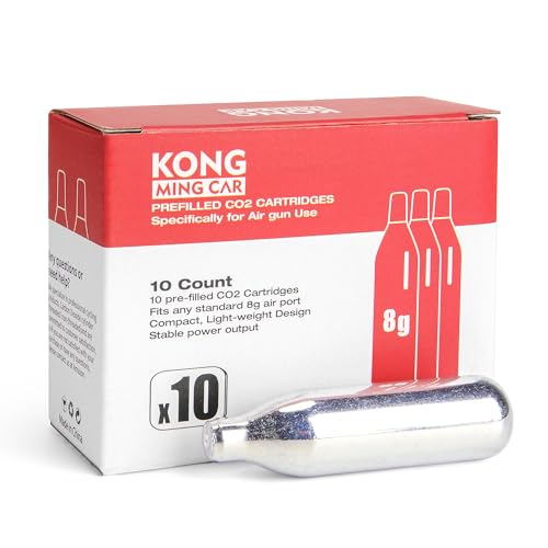 8 Gram / 12 Gram CO2 Cartridges, Non-Threaded,High-Grade CO2 Cylinder CO2 Cartridges for Paintball Guns,Pellet Guns, BB Guns and Airsoft Guns