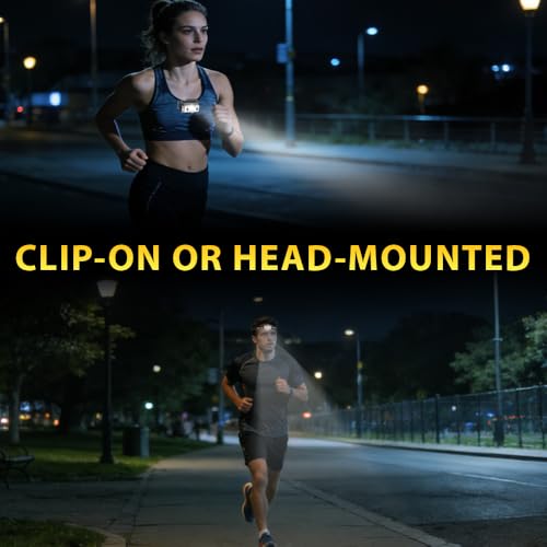 Rechargeable LED Headlamp with 8 Lighting Modes, IPX4 Waterproof, Lightweight for Outdoor Hiking Camping