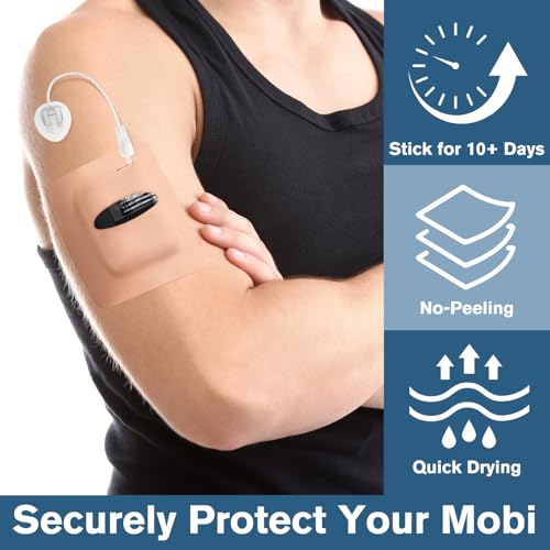 Waterproof Adhesive Patches for Insulin Pump - 40 Beige Hypoallergenic & Breathable
