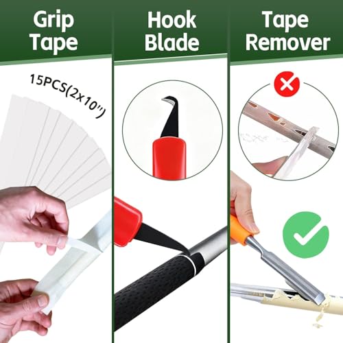 Golf Regripping Kit with Fixed Table Vise, Tape, Solvent & Tools - Rotating