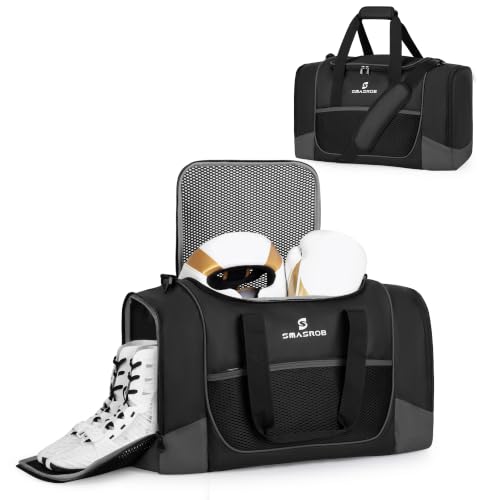 45L Boxing Duffle Bag with Mesh Gym Bag Design for Men and Women - Black