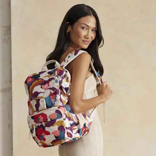 Vera Bradley Ripstop Campus Daytripper Backpack, Immersed Blooms Jewel