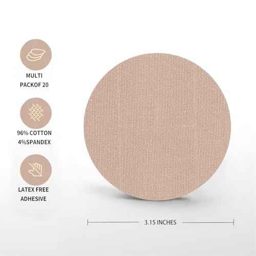 20 Pack Over Patches Waterproof for Dexcom G7,Compatible with for CGM Sensors | Center Without Glue Full Coverage,Latex-Free, Hypoallergenic, Easy Removal,No Residue | Lasts Over 10 Days(Tan, 3.15)