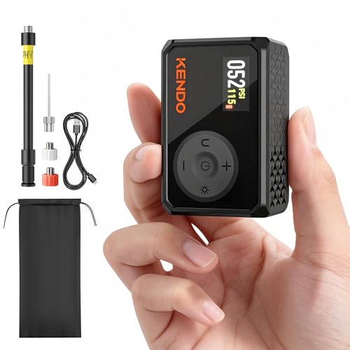 Mini Electric Bike Pump 120 PSI Portable Tire Inflator with Digital Gauge