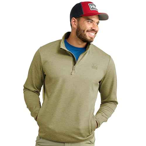 HUK mens Coldfront+ 1/4 Zip, Performance Fishing Jacket