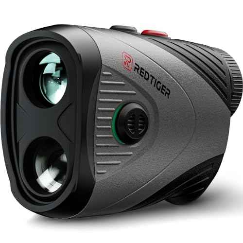REDTIGER Golf Rangefinder, 7X Magnification 1200 Yards Laser Range Finder with Slope, Built-in Magnetic Bracket, Flag Pole Locking Vibration£¦Rechargeable, GolfVue Series 1 pro