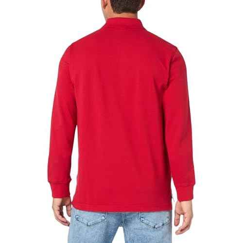 Brooks Brothers Men's Long Sleeve Cotton Pique Stretch Logo Polo Shirt