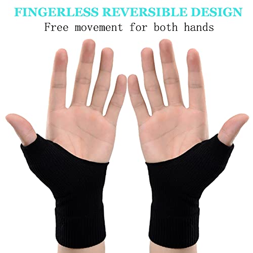 Arthritis Wrist Support Gloves with Gel Pads - Breathable Compression Sleeves for Hand Pain Relief