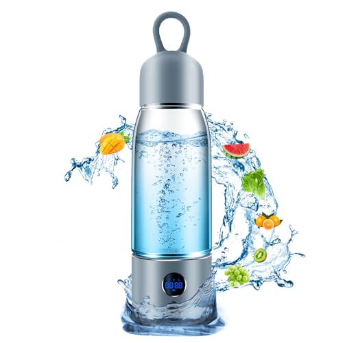 Hydrogen Water Bottle with 3 Modes, 5000 PPB, Rechargeable & Portable