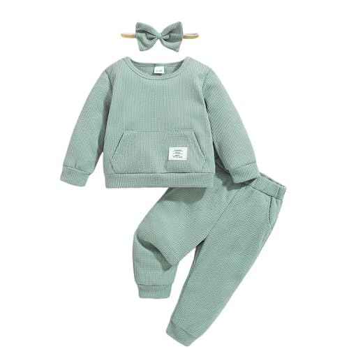 Weebaby Toddler Girl Clothes Infant Girl Sweatsuit Baby Pant Set Outfits Fall Winter Clothing Little Clothes for Girl