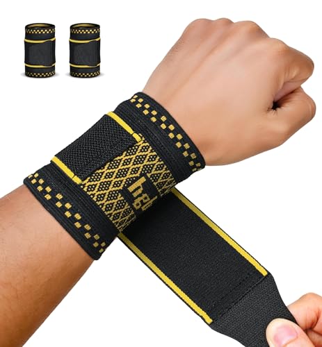 Copper Infused Compression Wrist Support Brace with Adjustable Wrap - Medium