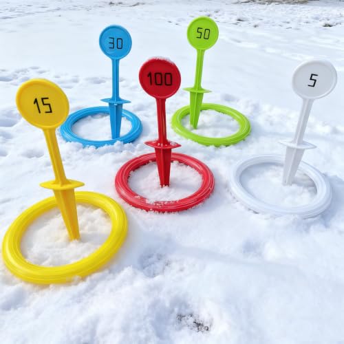 Outdoor Kids Ring Toss Game Set - Colorful Lawn Play for Ages 3+