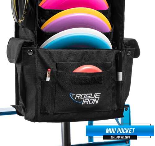 Disc Golf Pouch for Carts Holds 8+ Discs & Accessories - Adjustable Fit
