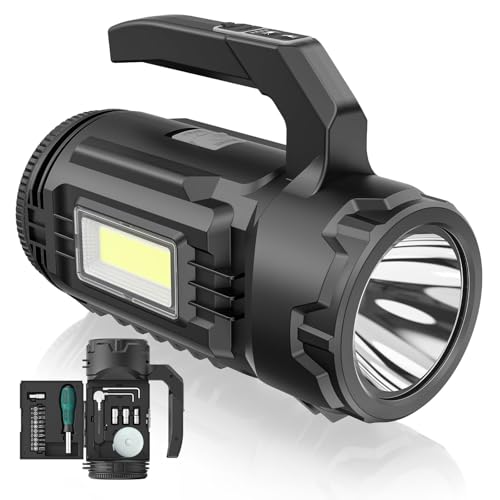 Rechargeable Camping Lantern with Multi-Tool Flashlight Gray/Black - 983LM