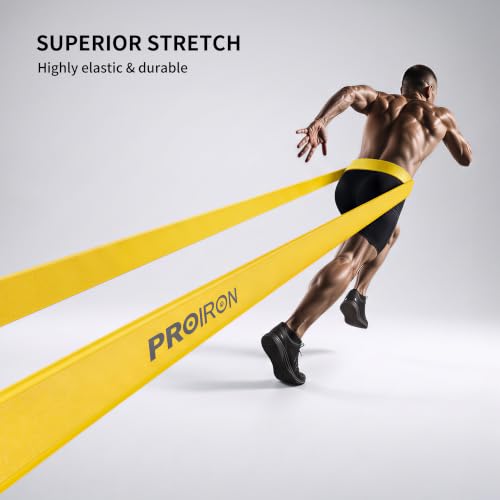 PROIRON Resistance Bands Pull Up Bands with Anti-Slip Grip 25-65LBS Yellow Variation 2