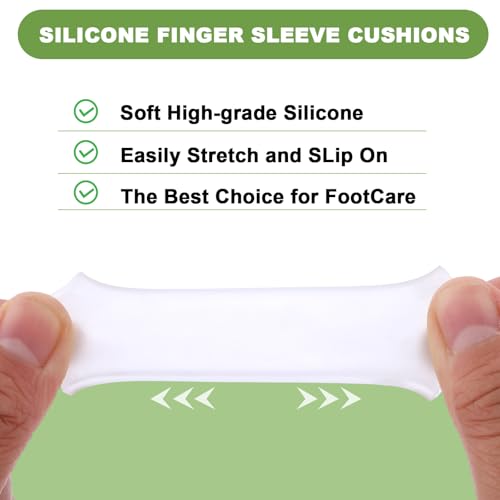 90Pcs Silicone Finger Sleeve Protectors - Clear Gel Finger Covers for Craft & Typing - Variation 90
