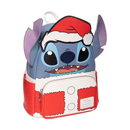 Loungefly Lilo & Stitch Holiday Santa Stitch Mini Backpack - Entertainment Earth Exclusive Multicolored