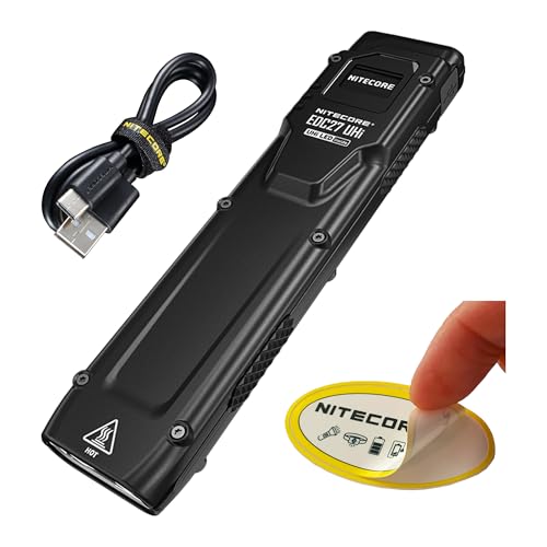 Nitecore EDC27 UHi Flat EDC Flashlight, 3100 Lumen, USB-C Rechargeable, High Lumen Slim with Digital Display Sticker